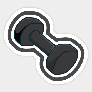 Gym Dumbbells Sticker vector illustration. Gym fitness object icon concept. Low weight dumbbells sticker logo design. Dumbbell for training body muscles sticker design logo. Sticker